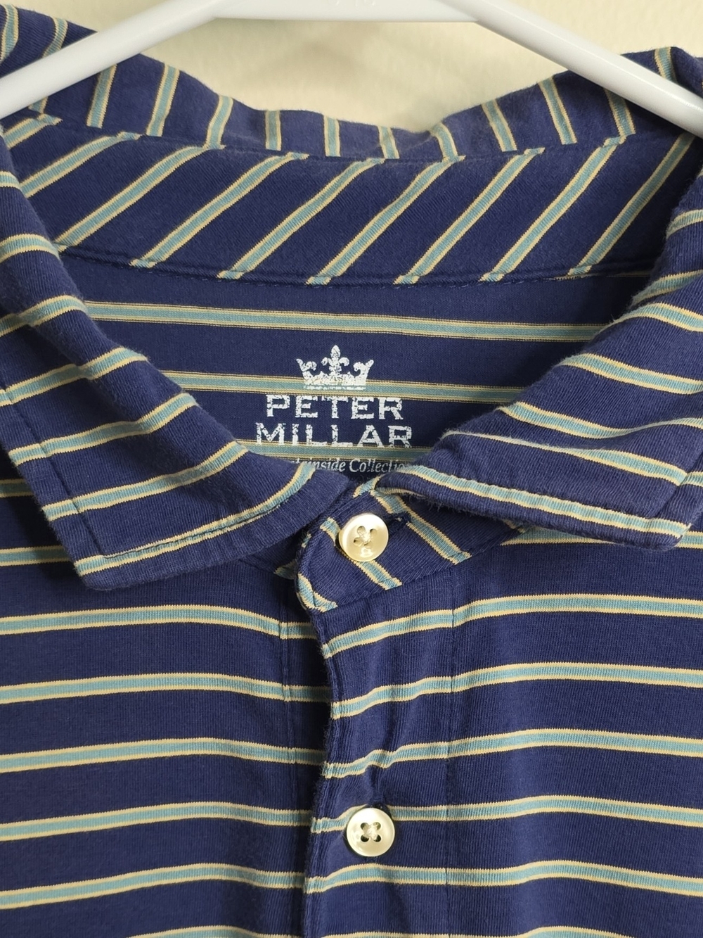 Peter Millar Men's Mountainside Polo Shirt in Striped, Short Sleeve, Size XL